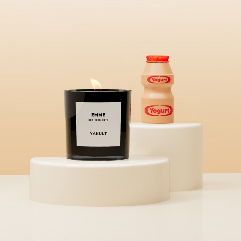 Yakult – Wood Wick Candle (Limited Edition)
