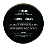 Peony Suede – Candle Jar